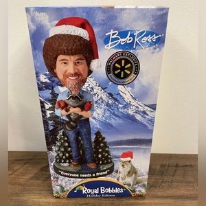 New Holiday‎ Bob Ross & Friends Christmas Royal Bobbles Bobblehead Collectible